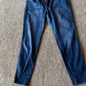 KanCan Women's Straight Leg Jeans - Dark Blue